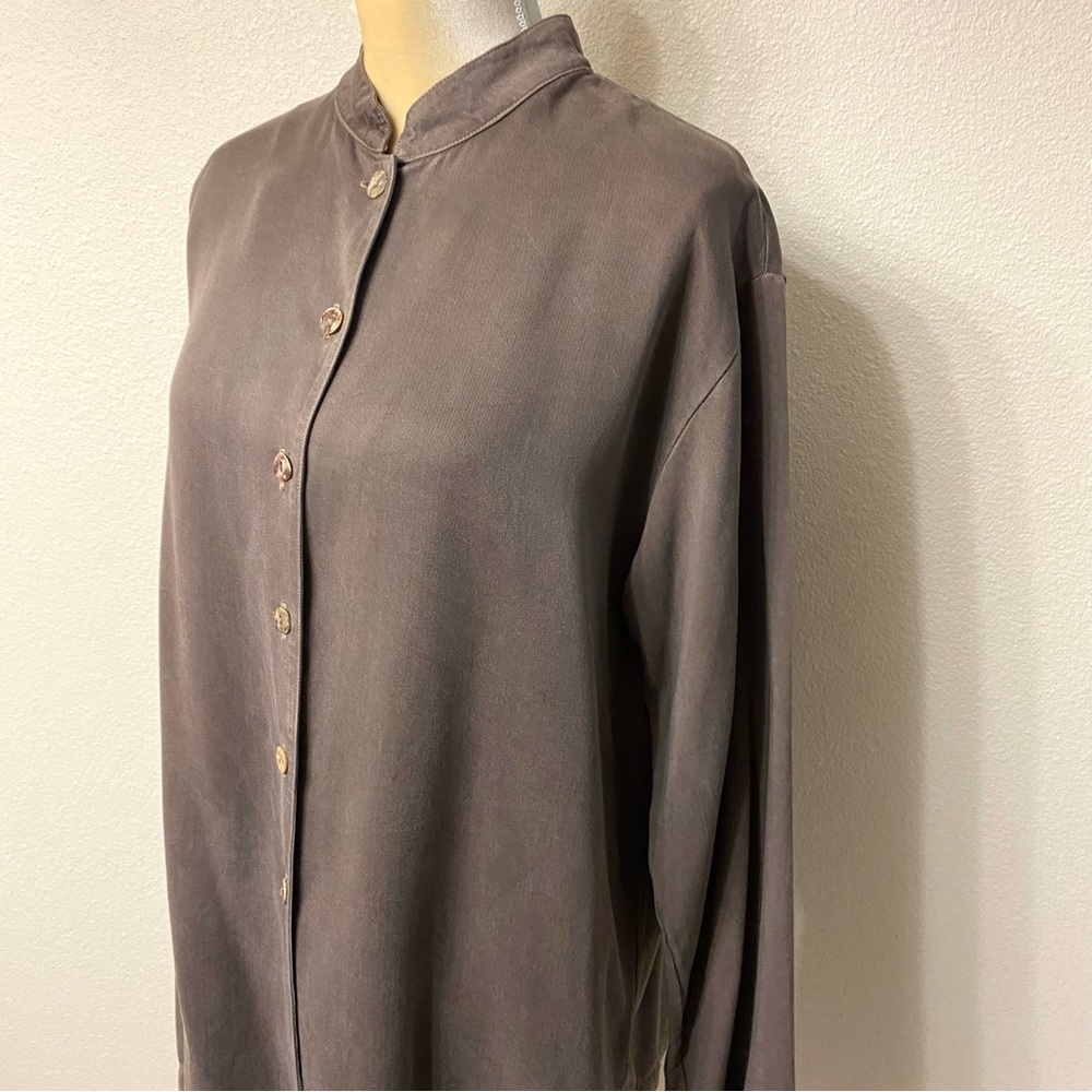 Bryn Walker Tencel Button-Front Tunic - image 3